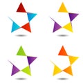Set of star logos