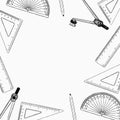 Set of stationary , hand draw element sketch vector.