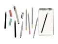 Set of stationary , hand draw element sketch vector.