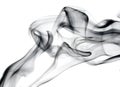 Set of steam looking like smoke isolated on white. Royalty Free Stock Photo