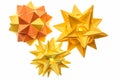 Set of stellated origami balls