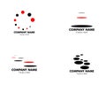 Set of Stepping Stone Logo Template Design