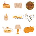 Set of stickers Hygge Autumn