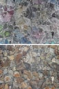 Set of stone background, pavement tiles