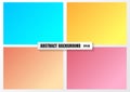 Set of striped fading line pattern diagonal on blue, yellow, orange, pink background and texture Royalty Free Stock Photo