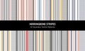 Stripe pattern set. Abstract seamless vertical stripes in black, blue, red, yellow, pink, white. Royalty Free Stock Photo