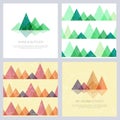 Abstract mountains in geometric style. Royalty Free Stock Photo