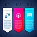 Set Substitution football player, Red card and Goal soccer. Business infographic template. Vector