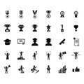 set of successful icons. Vector illustration decorative design Royalty Free Stock Photo