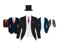 Set of suits Royalty Free Stock Photo