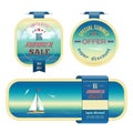 Set of summer sale labels, tags, stickers, banners Royalty Free Stock Photo