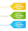 Set of summer sale tags Royalty Free Stock Photo