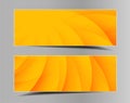 Set of summer-spring horizontal banners