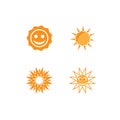 Set Sun Vector illustration Icon Royalty Free Stock Photo