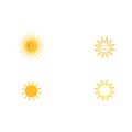 Set Sun Vector illustration Icon Royalty Free Stock Photo
