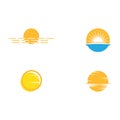 Set Sun Vector illustration Icon Royalty Free Stock Photo