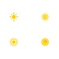 Set Sun Vector illustration Icon Logo Royalty Free Stock Photo