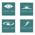 Set Sun Vector illustration Icon Logo Template design Royalty Free Stock Photo