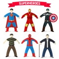 Set of superheroes