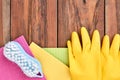 Set of supplies for house cleaning. Royalty Free Stock Photo