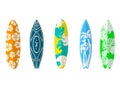 Set of surf boards