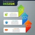 Set Swan bird, Monkey and Elephant. Business infographic template. Vector