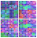 Set swatches colorful gradient background violet palette of vector patterns Royalty Free Stock Photo
