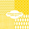 Set of sweet seamless patterns