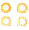 Set of swirly grunge sunburst Royalty Free Stock Photo