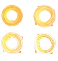 Set of swirly grunge sunburst