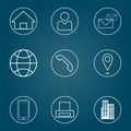 Set of symbol icon business for information. Symbol set. information. illustration flat design. Royalty Free Stock Photo