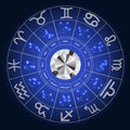 Set of Symbol Zodiac Sign Diamond. Vector Royalty Free Stock Photo