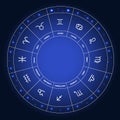 Set of Symbol Zodiac Sign. Vector Illustration Royalty Free Stock Photo
