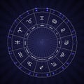 Set of Symbol Zodiac Sign. Vector Illustration Royalty Free Stock Photo