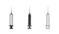 Syringe icons vector