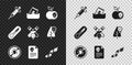 Set Syringe, Radioactive waste barrel, Poison apple, Stop colorado beetle, Radiation warning document, Snake