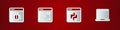 Set System bug, Software, Python programming language and Laptop icon. Vector Royalty Free Stock Photo