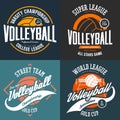 Sport t-shirt prints for volleyball players Royalty Free Stock Photo