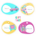 Toys for girls. Set of vector cliparts Royalty Free Stock Photo