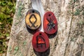 A set of talismans of three runes