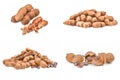 Set of Tamarindo close-up on white Royalty Free Stock Photo