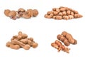 Set of Tamarindo isolated on a white background Royalty Free Stock Photo