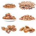 Collage of Tamarind on a white background clipping path Royalty Free Stock Photo