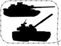 Set tanks silhouettes - 1