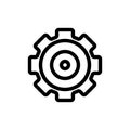 Set the target icon vector. Isolated contour symbol illustration