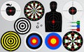 Set of target, shooting range. Royalty Free Stock Photo