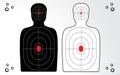 Set of target, shooting range. Royalty Free Stock Photo