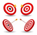 Set of target, symbol of winning