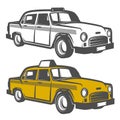 Set of taxi car for emblems,logo and design.