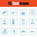 Set of taxy icons Royalty Free Stock Photo